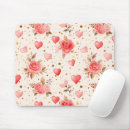 Search for rose heart mouse mats Pink