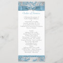 Search for winter wonderland wedding programmes Ceremony program