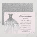 Search for pink and silver quinceanera invitations 15th birthday