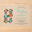 Search for mid century wedding invitations Colourful