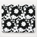Search for black floral pattern mouse mats Flower