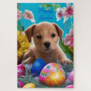 Search for easter egg puzzles Puppy