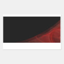 Search for black background rectangle stickers Red