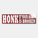 Search for broken bumper stickers Horn