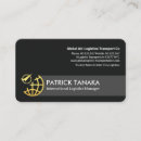 Search for globe business cards Logistics