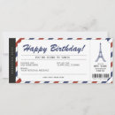 Search for boarding pass paris invitations Surprise trip ticket