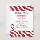 Search for red zebra birthday invitations Stripes