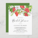 Search for strawberry bridal invitations Watercolor