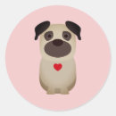 Search for valentines day pug stickers Puppy
