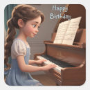 Search for pianos stickers Girl
