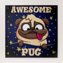 Search for black pug puzzles Black and white