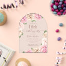 Search for floral 18th birthday invitations Watercolor