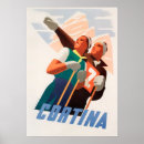 Search for vintage italy skiing posters Cortina
