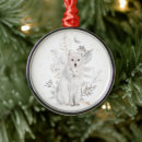 Search for wolf christmas tree decorations watercolor
