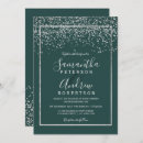 Search for green and silver wedding invitations Simple