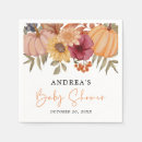 Search for pumpkin baby shower napkins Elegant