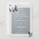 Search for grey bridal shower invitations Silver