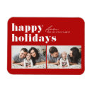 Search for holiday photo magnets Typography