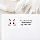 Search for family with cat return address labels Animal