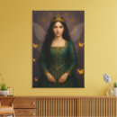 Search for emerald green canvas prints Fantasy