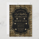 Search for vintage frame birthday invitations Black