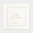 Search for gold foil wedding napkins Formal