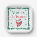 Search for santa claus paper plates Merry christmas