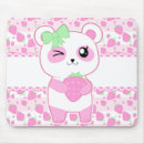 Search for bear pink mouse mats Kawaii