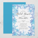 Search for snowflakes bridal shower invitations Watercolor