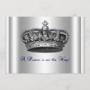 Search for royal blue prince invitations King