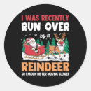 Search for run over stickers Reindeer
