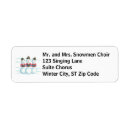 Search for singing return address labels Snow