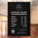 Search for store hours window decals Business logo