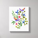 Search for colourful bird canvas prints Blue