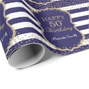 Search for happy 50th birthday wrapping paper 50 fifty years old