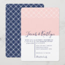 Search for blue geometric pattern invitations Minimalist