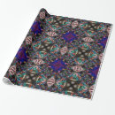 Search for fractals wrapping paper Blue