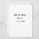 Search for fathers day invitations Best dad ever name