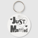 Search for just married key rings Bride and groom