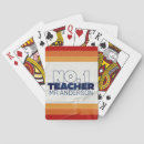 Search for teacher playing cards Red