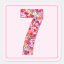 Search for number 7 stickers Pink