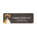 Search for boxer dog return address labels Puppy