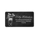 Search for black lace return address labels Modern