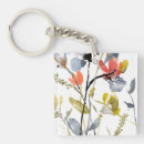 Search for watercolor flowers key rings Wildflower