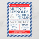 Search for red white and blue wedding invitations Nautical
