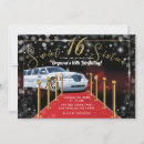 Search for hollywood sweet 16 invitations Gold