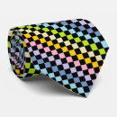 Search for black and pink checkered ties Squares