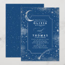 Search for midnight blue and silver invitations Crescent moon