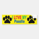 Search for poodle bumper stickers Car