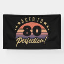 Search for 80th birthday banners 80 years old